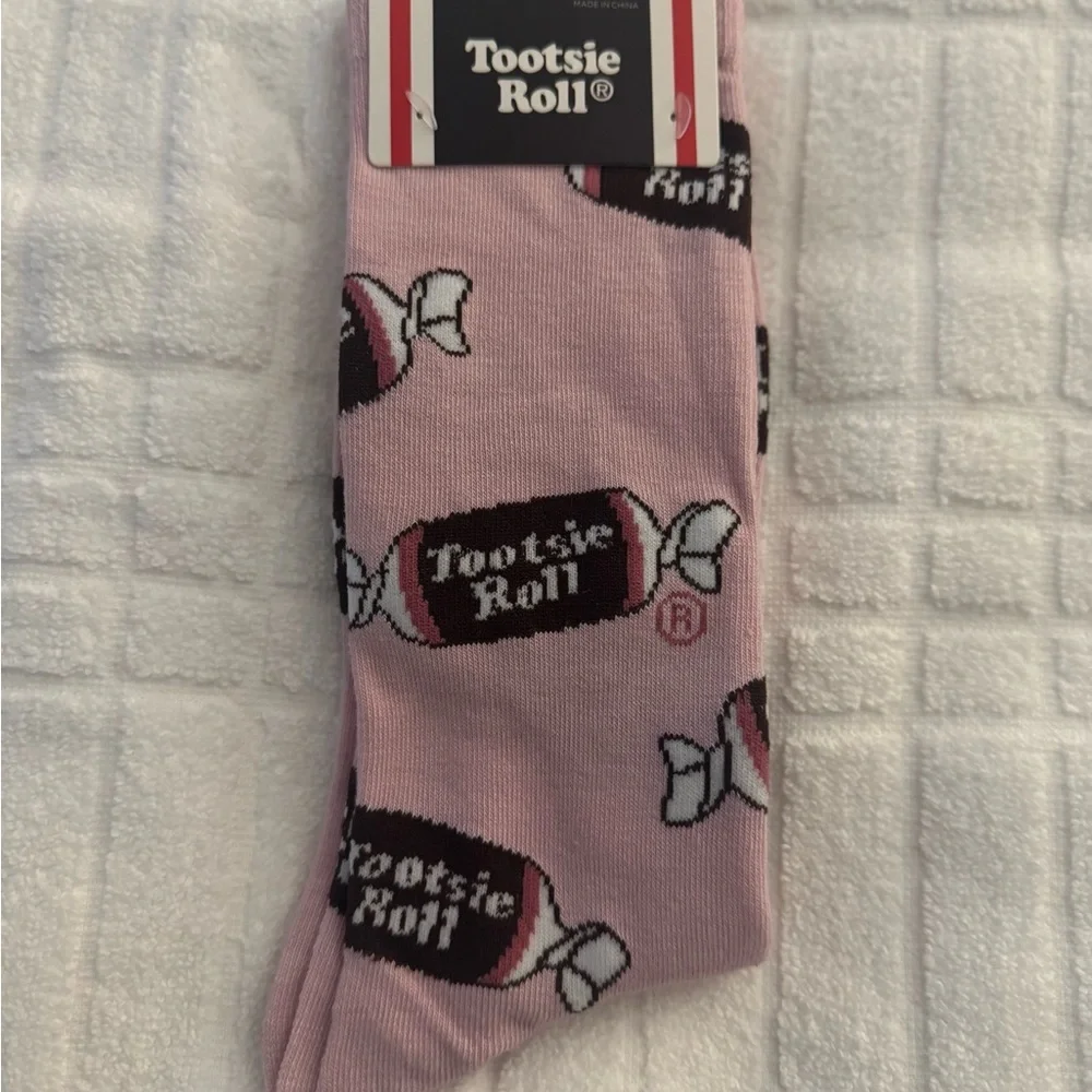 Tootsie Roll Pink Socks